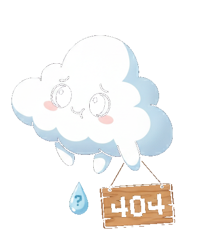 Nube triste con 404